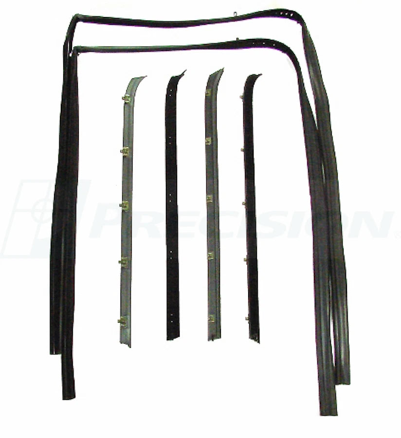 1981-1987 Chevrolet truck 1981-91 Blazer Suburban window sweeps & channels, 6pcs